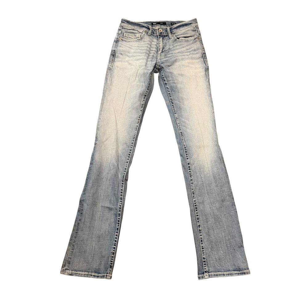 BKE Aiden Slim Straight Leg Jeans Light Wash 30x36 ABS21430 Mens